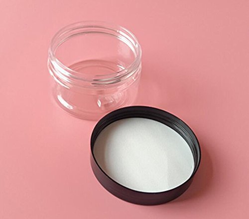 8 Oz / 250Ml Pet Plastic Refillable Jars Empty Cosmetic Containers Cases With Black Lid Cream Lotion Box Ointments Bottle Food Bottle Makeup Pot Jar For Lip Balm Make Up Eye Shadow Powder Pack Of 6 #TOP5