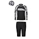 MZSYLK Jungen Schwimmkostüm Rash Guard Badeanzüge Set 3 Stück langärmelige Badeshirts Schnell trocknende Badeanzüge mit Badehose