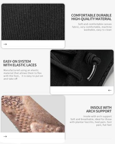 Image of 1TAZERO Men's Extra Wide Slip-On Shoes 4E-6E Wide Walking Orthopedic with Arch Support for Wide Fit Plantar Fasciitis
