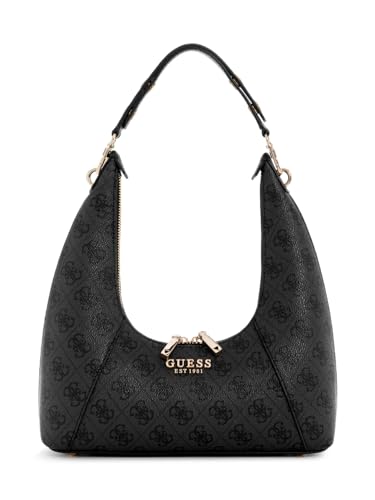Sac à main GUESS Calista Top Zip de luxe en jacquard Coal Logo imprimé