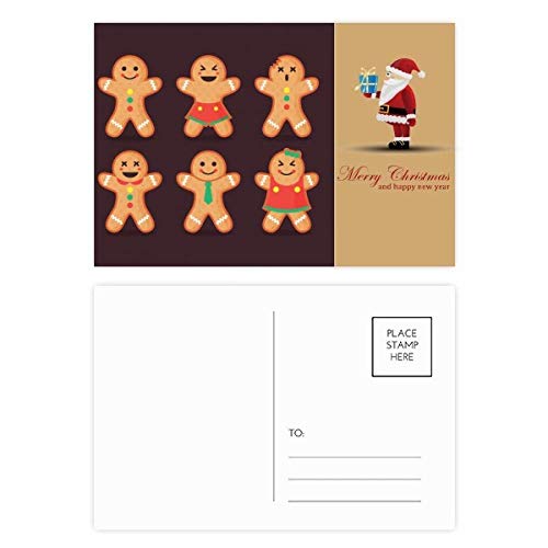 Carte de grâce pain d'épices de Noël lot de 20 pièces pour accompagner vos vœux