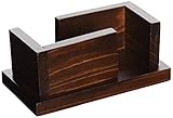 CoasterStone WS16 Dark Contemporary Wood Coaster Stand, Holds Four Round and/or Square Coasters