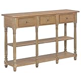 muebles salon color madera natural También se puede utilizar como mesa auxiliar o aparador. El tablero de mesa de MDF estable es ideal para colocar objetos decorativos como cestas de frutas o floreros sobre él.