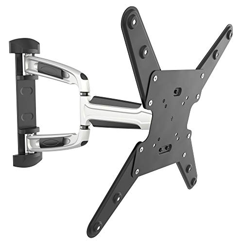 S0744, TV Wand-Halterung, Schwenkbar Neigbar, Universal 24-55 Zoll (61-140cm), LCD LED Flachbild-Fernseher Fernseh-Wandhalter, bis VESA 400x400