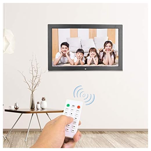 Digital bildram, album 18 tum 16: 9 1366 X 768 Elektronisk klocka för familj och vänner för surfplattor för bärbara datorer(svart, Europeisk kontakt 100-240V)