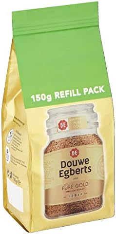 Douwe Egberts Pure Gold Instant Coffee Refill 150g (Total of 6 Packs)