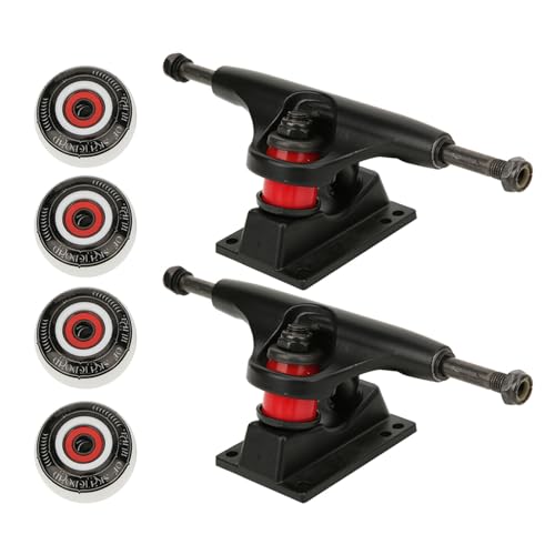 Skateboar Wheel Set, Quality Double Warped Skateboard Wheel Bracket Bridge Set Kit Accessory Combination