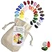 Produktbild Crayon rocks - Ungiftige Kinder SOYA-Wachsmalstifte [Stiftgriff anregend] - dauerhaftige Kreide in Einer Musselin-Tasche - 32 natürliche wachsbar Farben - zeichnen auf Papier und Stoff