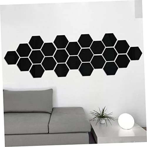 Kisangel 12 piezas paneles acústicos hexagonales de fieltro para decoración de pared, aislante de sonido, resistente al desgaste y antideslizante miniatura 4