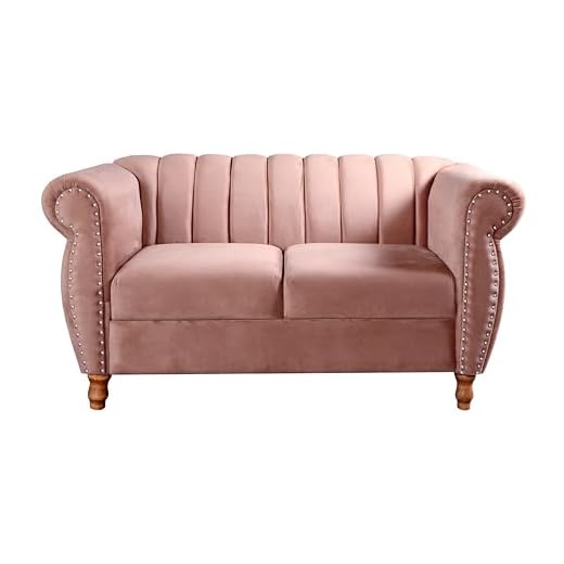 Sofá Realeza 2 Lugares Namoradeira Chesterfield (Veludo Rosê 390)