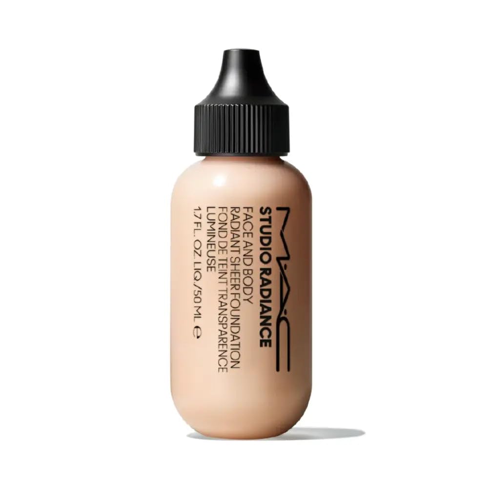 M.A.C Studio Radiance Face And Body Radiant Sheer Foundation - W0, 50 ml, pink, 50 ml (Pack of 1)