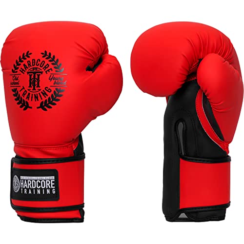 Gants de boxe Kickboxing Hardcore Training Rouge matériel de protection Sparring et Combat - 2