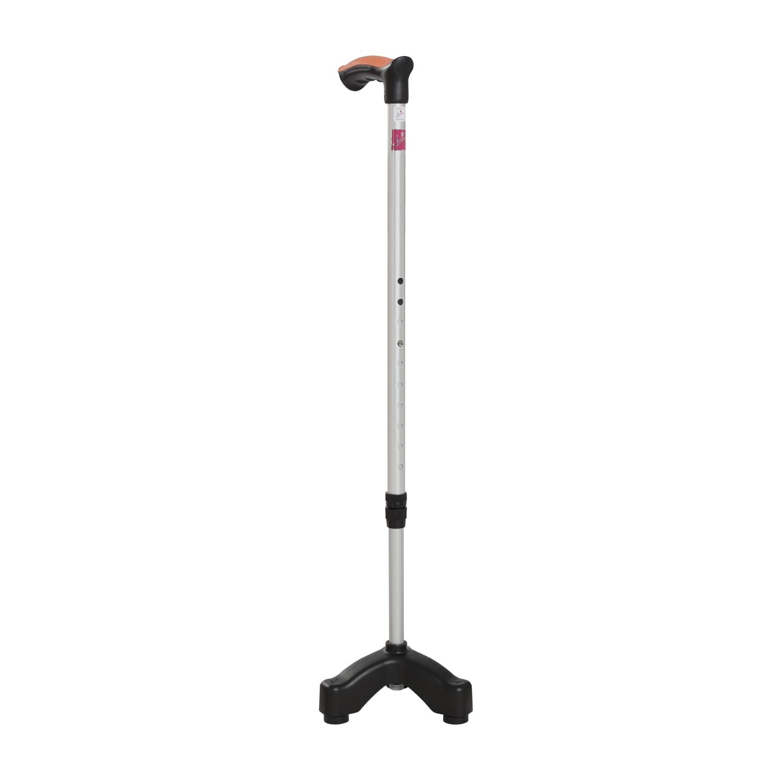 Flamingo Adjustable Tripod Walking Stick with 3-Pronged Base for Extra Stability - Foam Padded Offset Handle for Soft Grip - Works for Right or Left Handed Men or Women (Silver) (B00N3YMC60) Amazon Price History, Amazon Price Tracker