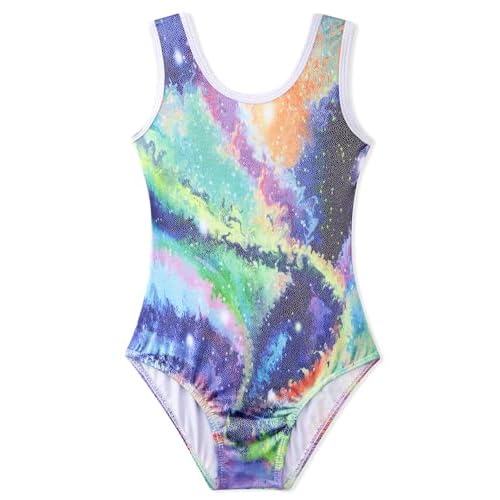 Leotards for Girls Gymnastics Sparkly Tumbling Dance Leotards for Baby Girls Kids Teens 2-10 Years 3-4T Aurora