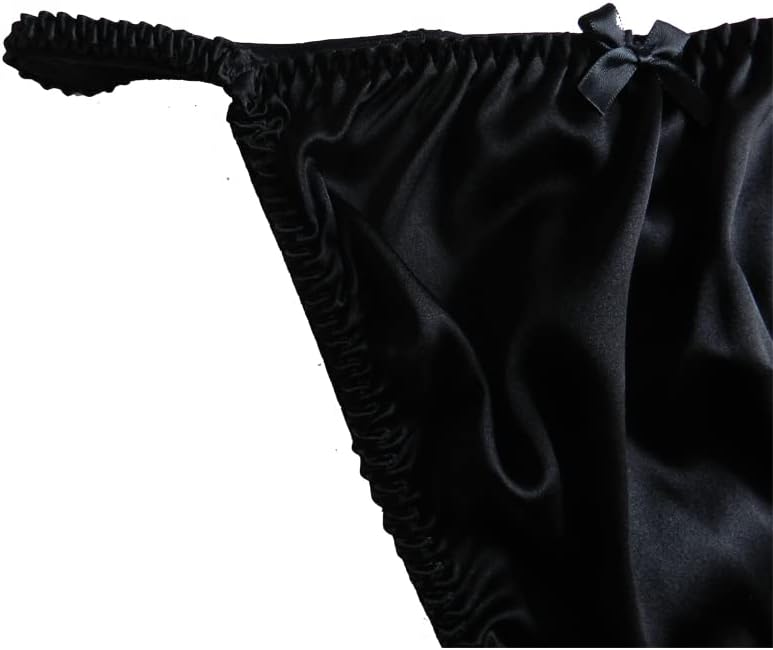 Womens Silk Panties G String Thong Underwear Size S M L XL 2XL - Image 2