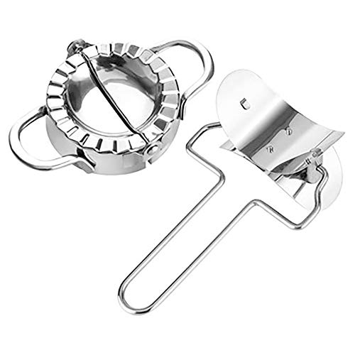 LHK Stampo per Gnocchi, Set in 2 Pezzi in Acciaio Inossidabile 304, Set con Accessori per la Cucina della Macchina per Rotoli, Macchina per la Produzione di energia Multi-cinetica Manuale Domestica