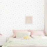EPPKILY Geometric Peel and Stick Wallpaper Polka Dot Wallpaper Modern for Walls Bedroom Nursery 17.5'x102' Self Adhesive Removable Contact Paper for Cabinets Countertops Decor Countertops