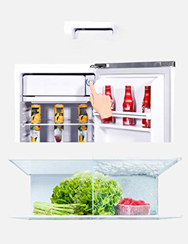 Compact Refrigerator Fresh Freezer 1 Door 72 Liter Compact Cooler Warmer Thermoelectric Mini Fridge for Bedroom Office Car Dorm Kids Cosmetics - Portable Can Cooler Skincare Fridge - Image 4