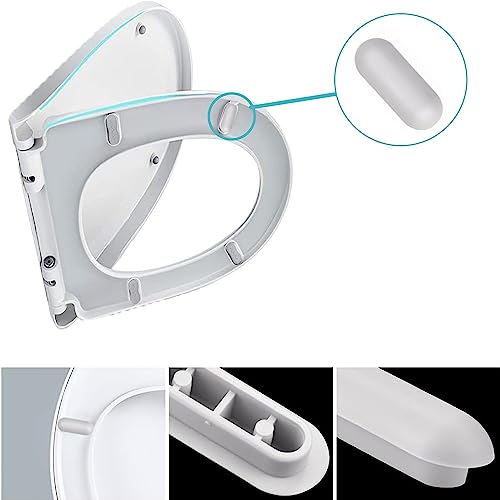 24 Pieces Toilet Seat Bumpers, Toilet Stops Bumpers, Transparent Toilet Lid Stoppers, Toilet Replacement Damper - Image 3