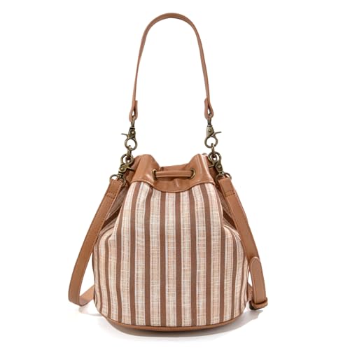 Image of Montana West X Lee Bucket Bag for Women Drawstring Hobo Crossbody Bag with Detachable Straps