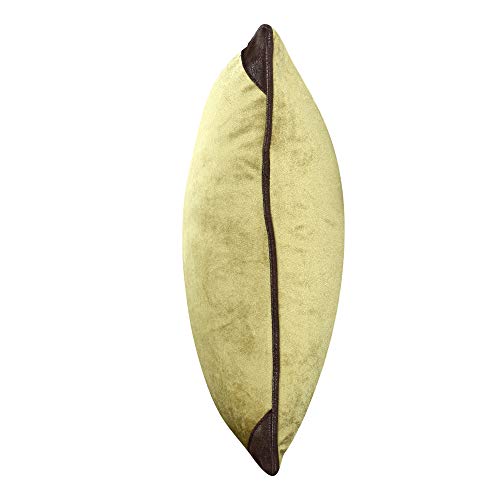 Image of Cazimo Velvet Cushion Covers for Bed, Sofa and Couch - 16 * 16 inches | Ideal for Living Room | Set of 2, Yellow