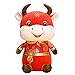 Qingsi Capodanno cinese bue giocattolo,Cinese bue giocattolo,Simpatico bestiame peluche giocattolo,Capodanno peluche giocattolo,Zodiaco mascotte decorazione