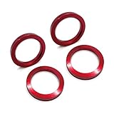 ASATERU ハブリング 73 → 56mm 4個セット アルミ合金製 レッド ホイールハブ センターリング 防錆加工 高さ10mm アノダイズ加工 ハブセントリック AHCR7356