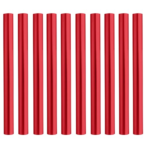 Azarxis Tent Pole Repair Sleeve Kit Tent Rod Tube Spare Splint Kit for Tent Poles, Inner Diameter ?9mm for Tent Pole with a Diameter Within 7.9-8.5mm (Red - 10 Pack - for Tent Pole 7.9-8.5mm)