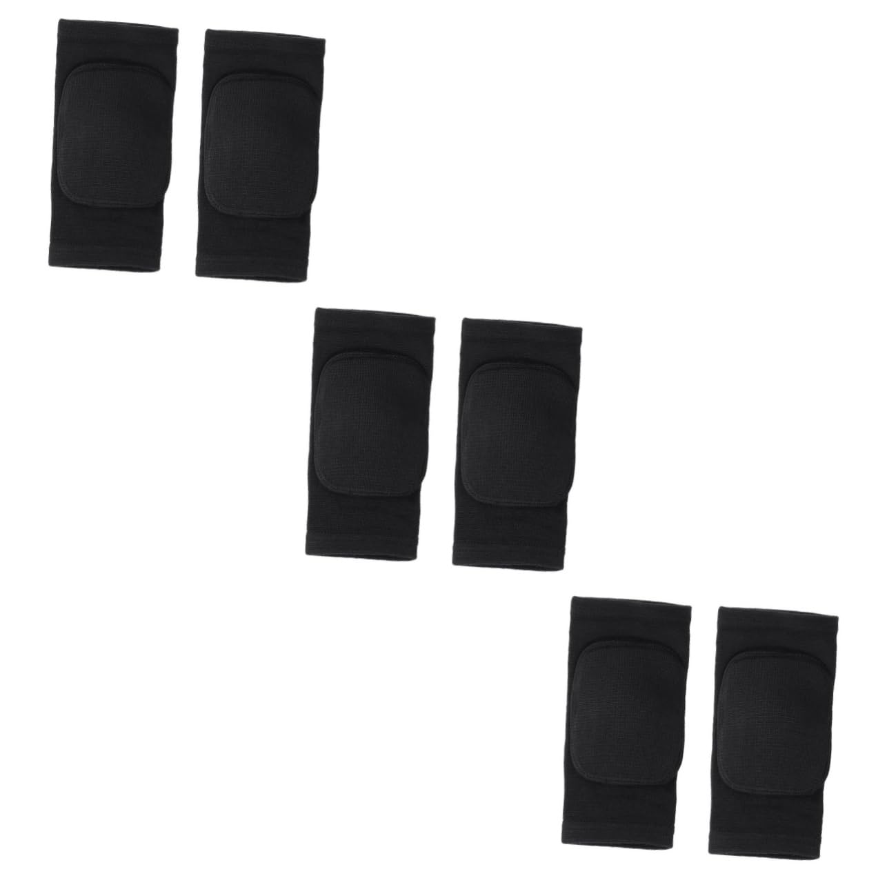 Didiseaon 3pcs Brace Warp Sleeve Running Pads Elbow Pads Protective Pad Pads for Elastic Knee Pads Knee Savers Knee Brace Knee Protection Kneeler Protection Pad Kneepad Sponge Black