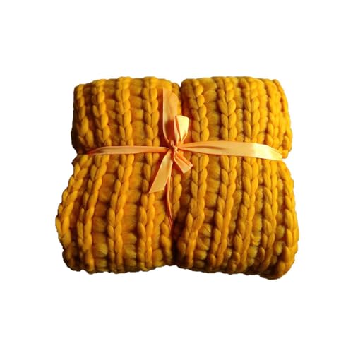 Home Deco CMTX8073 Factory Plaid Grosso a Rete Grande 120 cm x 150 cm giallo