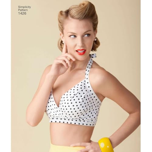 Simplicity 1426 Women's Vintage Fashion 1950's Bra Sewing Pattern, Sizes 14-22 - Thumbnail 5