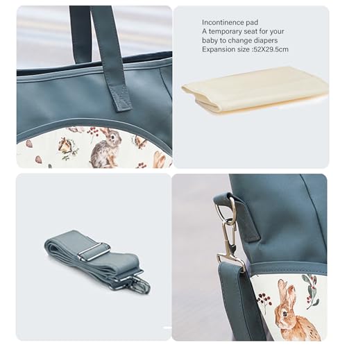 Sac à langer multifonction étanche en polyester avec grande capacité de rangement - 5