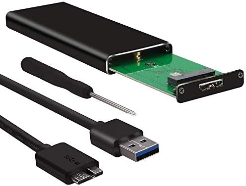 Terabyte M.2 NGFF Portable SSD Enclosure USB 3.0 Case, SATA Based B and M Key Solid State Disk Reader (B+M Key), Color M Very