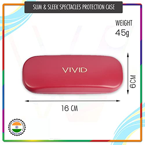 Image of VIVID Vision Unisex Adult Lightweight Eyewear Specs Case Cover | Protect Eye Glasses | Chashma Dibbi | Spectacle Box