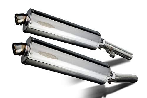 Amazon | DELKEVIC スリップオン エキゾースト マフラー/楕円形