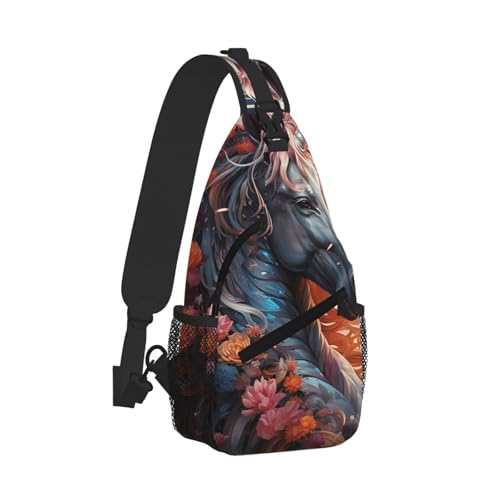 Morrales Crossbody Sling Backpack para mujer y hombre miniatura 2