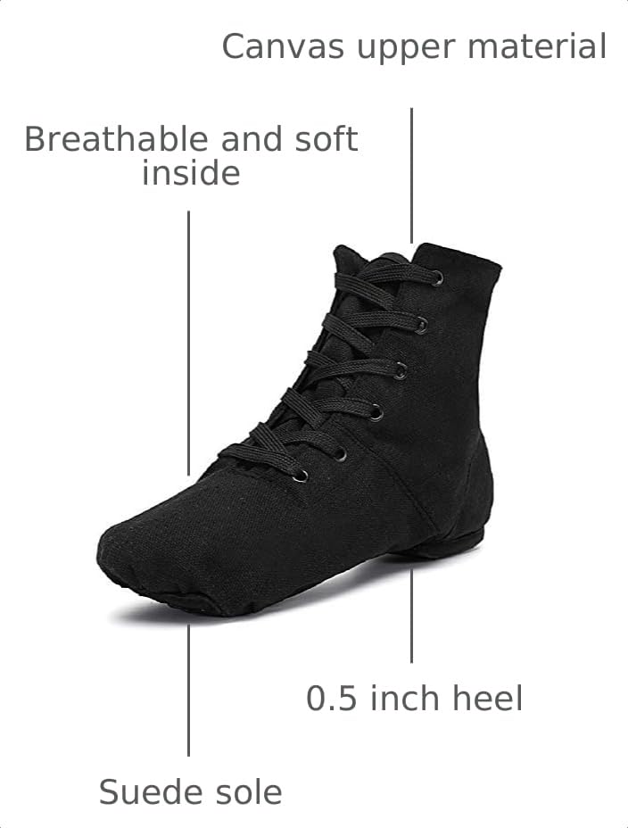 Image of Canvas Jazz Dance Boots Ballet Dancing Sneakers for Adult Men Women