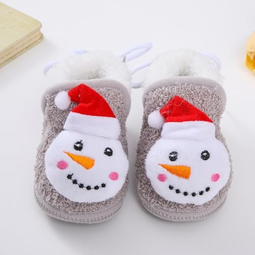 Girls Shoes Infant Christmas Booties Soft Baby Santa Winter Warm Fleece Slippers Snow Boots Crib X Level Prospect3