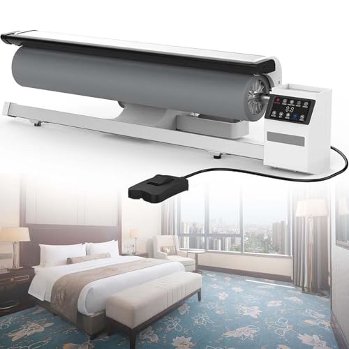 Plancha de vapor comercial con rodillo rotatorio 90 cm | Vaporizador industrial de telas 2950 W con pedal | Plancha de vapor continua para ropa, fundas de almohada y toallas