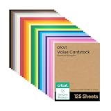 Cricut Value Cardstock Paper, Rainbow Sampler - 125 sheets (8.5' x 11')