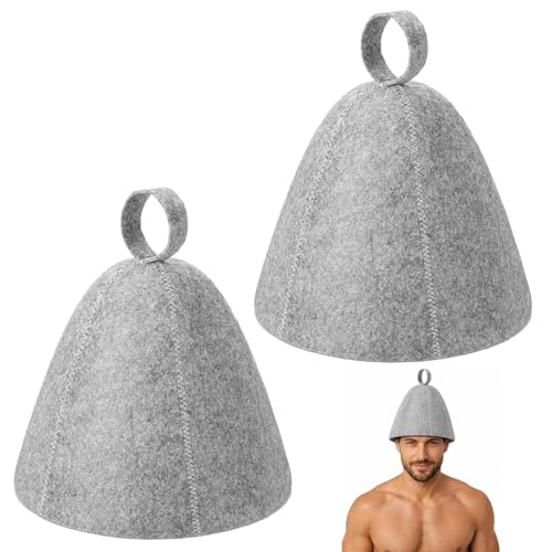 Two Sauna Caps for Steam Room Sessions,Insulated Sauna Acces