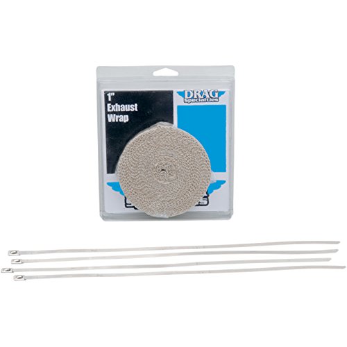 Benda Nastro Termico Bianco 2,5 Cm X 7,5 Mt per Collettori di Scarico Harley Honda Yamaha Suzuki Kawasaki Triumph