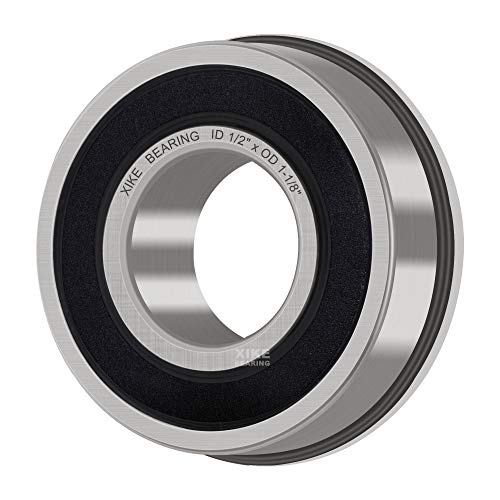 XiKe 10 Pack Flanged Ball Bearings 1/2" x 1-1/8" x 1/2" inch. Be Applicable Lawn Mower, Wheelbarrows, Carts & Hand Trucks Wheel Hub.