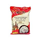 Veena's Sona Masoori Gold Rice 10kg Lightweight, Aromatic and Fluffy Rich Flavor and Non-Sticky Texture Perfect for Daily Cooking, Biryani, Pulao and South Indian Dishes Product from India Pack of 1 - Image 1