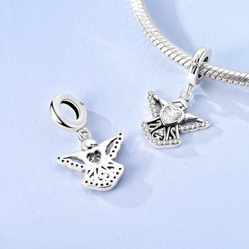 Image of 925 Sterling Silver Charms,Hypoallergenic Beads,Compatible with Pandora Bracelets and Necklaces,Women Holiday Gift Pendants