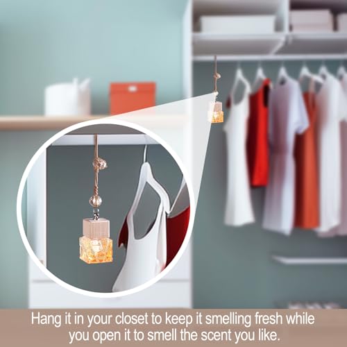 Image of L'odeur Vill Car Fresheners, 2Pack Car Freshener Vent Clips Car Diffuser Car Air Freshener, Up to 180 Days Hanging Car Diffuser, Long Lasting Hanging Car Freshener - Jasmine & lily and Bright Citrus