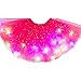 Produktbild VIccoo Tutu Rock, Frauen Star Pailletten Tutu Rock LED Leuchten Neon Bunte Tanzparty Kurzes Kleid - Pink