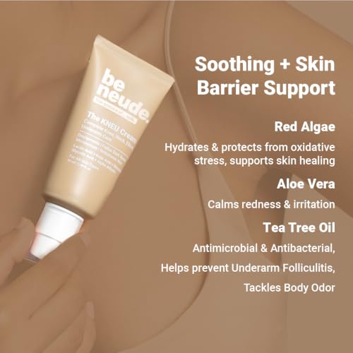 Image of Be Neude KNEU Knee, Neck, Elbow & Underarm Depigmentation 50ml Cream for Targeted Care, Powered by Lactic Acid, Kojic Acid, Glycolic Acid for All Skin Types