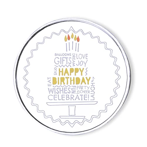 Image of Ananth Jewels BIS Hallmarked Silver Coin 10 Grams Happy Birthday Gift