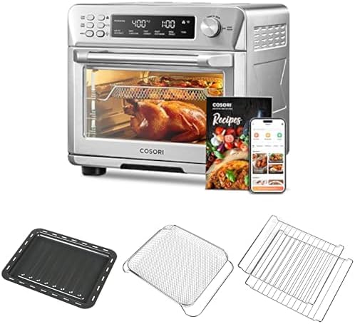 COSORI Smart 12-in-1 Air Fryer Toaster Oven Combo+ Tray + Basket + 2 Pcs Rack